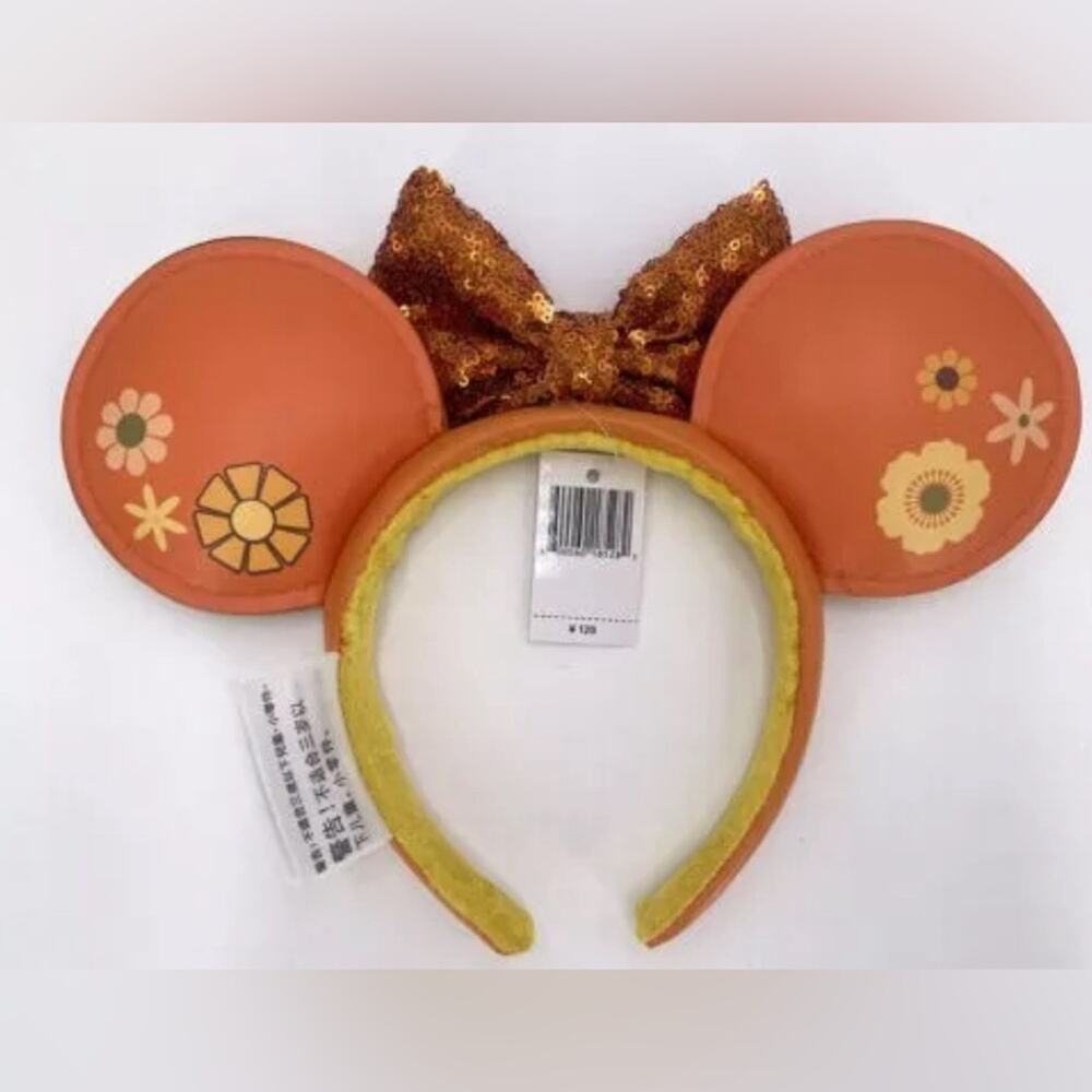 NWT Disney Parks Orange Florida Bird Minnie Mouse Epcot Ears 2023 - Picture 2 of 2
